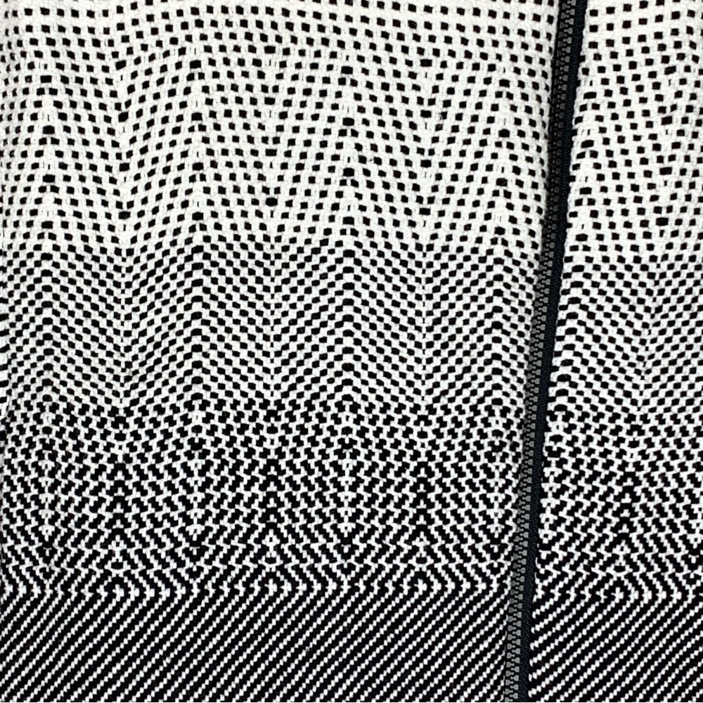 NIC+ZOE~Women’s‎ “Connect the Dots” Black/White Asymmetric Zip Jacket~M - Picture 5 of 13